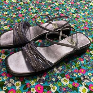 Impo Y2k purple metallic sandals
